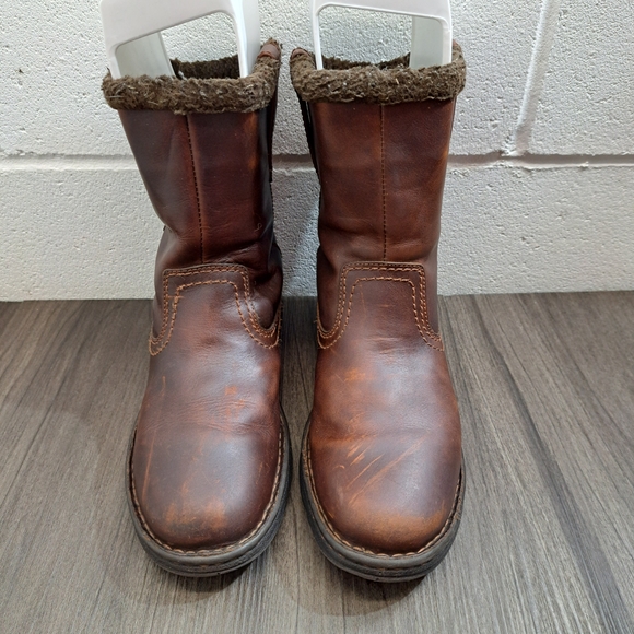 Ariat Fur Lined Western Boots In Women's Size 8 B Brown Leather Comfort Boots - Picture 3 of 8